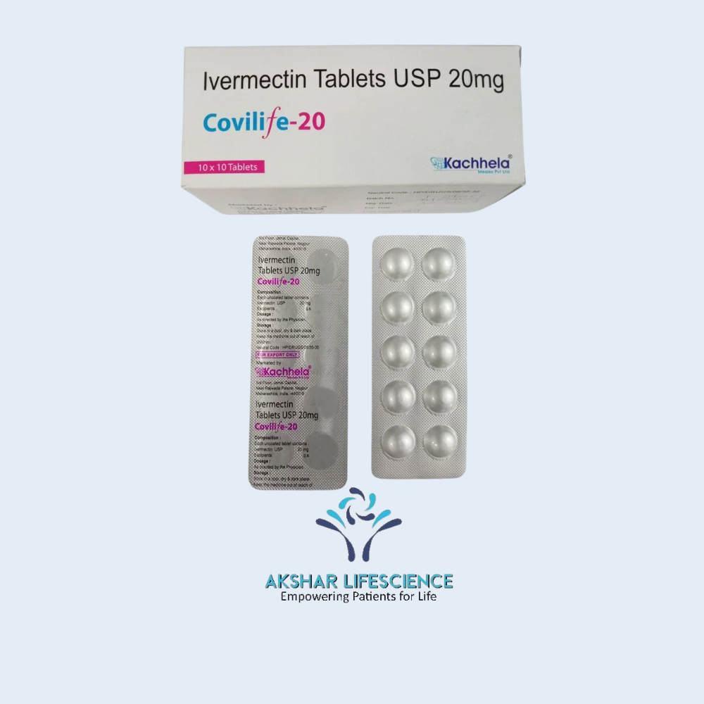 Covilife 20 mg Ivermectin tablets antiparasitic medication for parasitic infections treatment