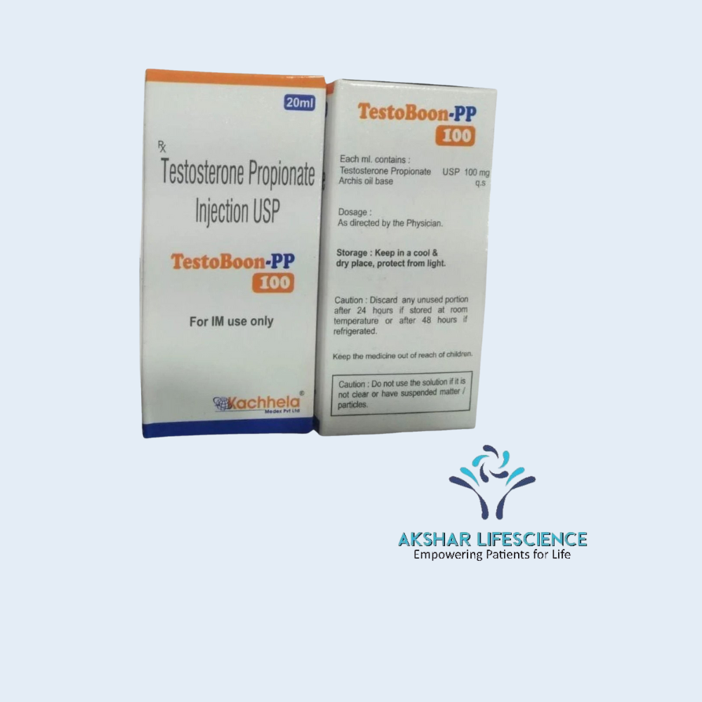 Testoboon-PP 100 Injection 20 ml vial – Testosterone Phenylpropionate 100 mg/ml intramuscular injection