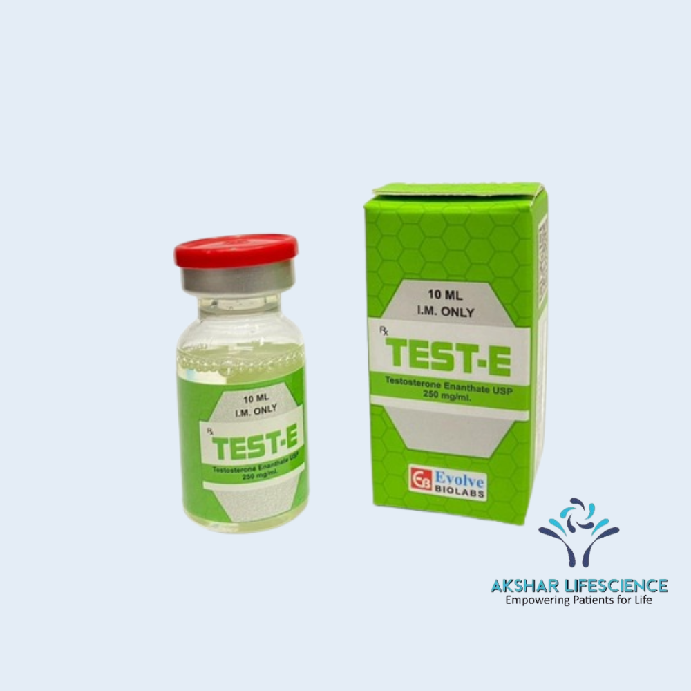 Testo E_250 mg/ml_10 ml Test E 250 mg/ml 10 ml vial Testosterone Enanthate by Evolve Bio Labs
