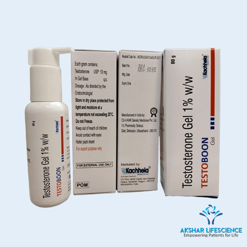 Testoboon Gel 1% w/w (Testosterone) 80 gm Testoboon Gel 1% w/w (Testosterone) 80 gm
