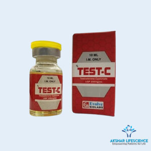 TEST-C Testosterone Cypionate USP 250mg/ml Injection 10ml Vial by Akshar Lifescience