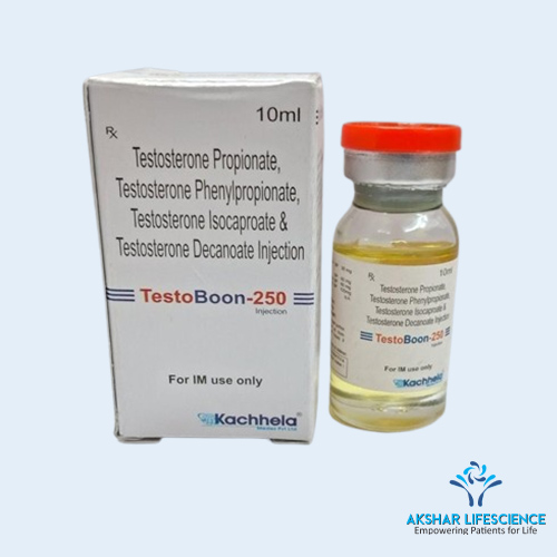 TestoBoon-250 Injection – Testosterone Mix Compound TestoBoon-250 Testosterone Mix Compound Injection 10ml by Akshar Lifescience