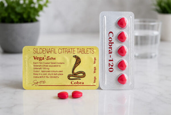 Cobra Tablet Uses: Complete Guide to Uses, Benefits, Dosage, Side Effects & Safety 6 Cobra Tablet Uses for erectile dysfunction shown with sildenafil tablets in a realistic healthcare setting